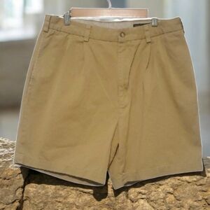 Daniel CREMIEUX COLLECTION Shorts mens Size 34 Tan Pleated Shorts Neutral